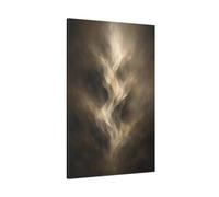 Abstract Ethereal Energy Brown And Gold - Canvas Wall Art Print 32×48 inch (80×120 cm) - Vertical / 1.25 inch (3 cm)