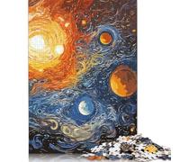 Abstract Galaxy Puzzle 1000 Pièces Educa Jouet en Bois Divertissement Créatif De l'art De La Décoration Jeu Éducatif Challenge Toy Adultes & Enfants des 14 Ans 1000pcs (38x26cm)