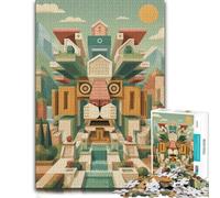 Abstract Geometric Lion Illustration Puzzle 1000pcs (70x50cm) pour Adultes | Pour le temps libre à la maison : ce puzzle 1000 pièces pour adultes convient aux loisirs calmes en intérieur.