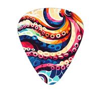 Abstract-Inkfish Lot de 12 médiators avec 3 épaisseurs et boîte de rangement, médiators en ABS pour guitare basse électrique