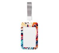 Abstract-Inkfish Porte-badge vertical ABS avec film de numérisation transparent