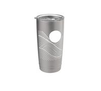 Abstract Line Art Geometric Pattern Mosaic Gobelet isotherme en acier inoxydable double paroi