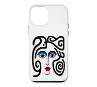 Abstract Modern Woman Face Eyes Art Illustration Graphic Coque pour iPhone 12 Mini