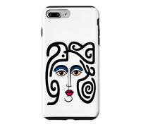 Abstract Modern Woman Face Eyes Art Illustration Graphic Coque pour iPhone 7 Plus/8 Plus