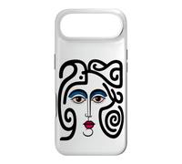 Abstract Modern Woman Face Eyes Art Illustration Graphic Coque pour iPhone Air