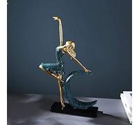 Abstract Moon Goddess Character Creativity Statue Sculpture Figurine Room Decor Resin Crafts Ornement Cadeaux Cabinet à vin personnalisé Villa Salon Porch Wine Cabinet Cabinet (Taille: C)