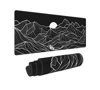 Abstract Mountain Tapis de souris de jeu XXL XL pour bureau, antidérapant, long tapis de souris en caoutchouc 80 x 30 cm