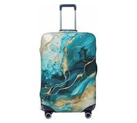 Abstract Ocean Currents - Housses de protection élastiques pour valises de 45 à 32 cm, Noir, X-large