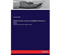 Abstract Of Four Lectures On Buddhist Literature In China