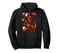 Abstract Orange Cream Brush Strokes Modern Art Abstract Sweat à Capuche