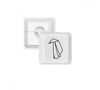 Abstract Origami Pingouin Forme géométrique PBT Keycaps pour clavier mécanique Blanc OEM sans Marquage d'impression R2 multicolore