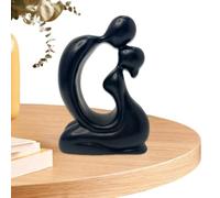 Abstract Ornament Sculpture, Wedding Figurines, Resin Abstract Couple Statue Decor, Romantic Decorations for Marriage, Bridal Family Room Bedroom Table, Home Birthday Souvenir, Elegant Tabletop Art