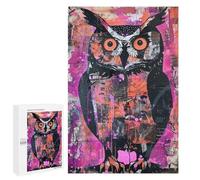 Abstract Owl Art Print Puzzle 1000 Pièces Educa Jouet en Bois Cadeau Unique Décoration Intérieure Jeu Éducatif Challenge Toy Adultes Et Enfants À Partir De 14 Ans 1000 PCS