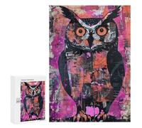 Abstract Owl Art Print Puzzle 1000 Pièces Educa Jouet en Bois Cadeau Unique Décoration Intérieure Jeu Éducatif Challenge Toy Adultes Et Enfants À Partir De 14 Ans 300 PCS
