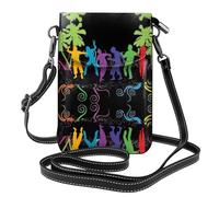 Abstract People Petit portefeuille à bandoulière avec étui à rabat, parfait pour le shopping, les voyages et une utilisation quotidienne.