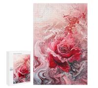 Abstract Rose Art Print Puzzle 1000 Pièces Educa Jouet en Bois Cadeau Unique Décoration Intérieure Jeu Éducatif Challenge Toy Adultes Et Enfants À Partir De 14 Ans 1000 PCS