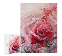 Abstract Rose Art Print Puzzle 500 Pièces Educa Jouet en Bois Cadeau Unique Décoration Intérieure Jeu Éducatif Challenge Toy Adultes Et Enfants À Partir De 14 Ans 500 PCS