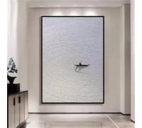Abstract Rowing Boat Landscape Textue Wall Art Unique Creative Decor Gift Idea Home Decor mural 60x90cm Frameless