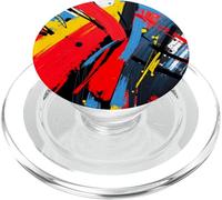 Abstrait Bold Color Lines Modern Art Graphic Design PopSockets PopGrip pour MagSafe
