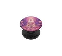 Abstrait Bouddha Fleur de Lotus - Bouddhisme Spirituel Bouddhiste PopSockets PopGrip Adhésif