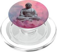 Abstrait Bouddha Fleur de Lotus Minimaliste Bouddhisme Bouddhiste PopSockets PopGrip pour MagSafe