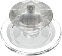 Abstrait Bouddha Fleur de Lotus Minimaliste Bouddhisme Bouddhiste PopSockets PopGrip pour MagSafe