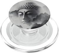 Abstrait Bouddha Fleur de Lotus Minimaliste Bouddhisme Bouddhiste PopSockets PopGrip pour MagSafe