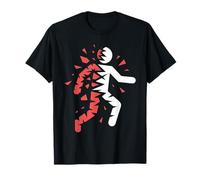 Abstrait Brisé Runner in Motion Art Minimaliste T-Shirt