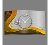 Abstrait brun orange Horloge murale design moderne horloges murales silencieuses pas de tic-tac dixtime 3DS-0054
