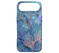 Abstrait Coral Ocean Reef Mosaïque Motif Plongée sous-Marine Bleu Coque pour iPhone Air