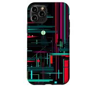 Abstrait Digital Lines Geometric Tech Modern Graphic Coque pour iPhone 11 Pro