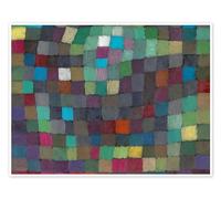 Abstrait en relation avec un arbre Poster de Paul Klee 18 x 13 cm Déco colorée Tableaux Décoration murale