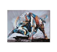 Abstrait Espagnol Corrida Toile Peintures Coloré Taureau Mur Art Affiches et Gravures Animal Photos Salon Décor 50x75cm (20x30in) Sans Cadre
