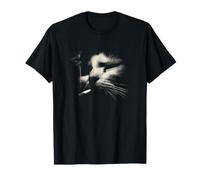 Abstrait Feline Minimal Cat Linework Face T-Shirt