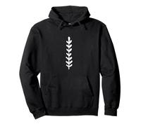 Abstrait Feuilles Motif Botanique Feuille Boho Sweat à Capuche