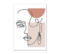 Abstrait Figure Toile Peinture Bohème Ligne Femme Mur Art Affiches Et Gravures Vintage Nordique Photo Chambre Décor À La Maison 70x100cm sans Cadre