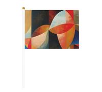 Abstrait Géométrique Impression Double Face Héros Drapeaux Extérieur Intérieur Décoratif Sports Jeux Festival Événements Drapeau
