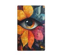 Abstrait Œil Fleur Simple Bascule Plaque Murale Vierge Interrupteur Couvercle Décoratif 1 Gang pour Cuisine Salle de Bain Taille 11.4x7cm