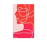 Abstrait Ligne Art of Female Portrait Single Toggle Blank Wall Plate Light Switch Cover Decorative 1 Gang for Kitchen Room Bathroom Size 11.4x7cm