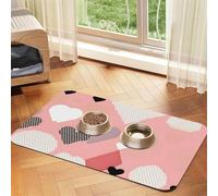 Abstrait Love Chart Nappe en cuir absorbant pour animaux domestiques avec base en caoutchouc antidérapant 40 x 60 cm