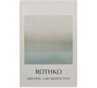 abstrait Mark Rothko Peinture sur toile Mark Rothko《Sans titre》Art mural Affiches esthétiques Expositions Impressions pour la décoration intérieure Photo 50x70cm Non encadré