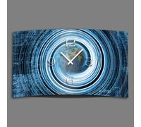 Abstrait monde numérique Designer horloge murale moderne design silencieux pas de tic-tac dixtime 3D-0009