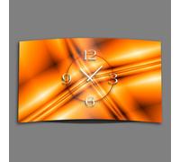 Abstrait orange Horloge murale design moderne horloges murales silencieuses pas de tic-tac dixtime 3DS-0199