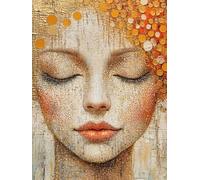 Abstrait Peinture Numero Adulte Enfant avec Cadre, Peinture par Numéro Femme Paint by Numbers Kit, Numero d'art avec 3 Pinceaux et Acrylique Loisirs Créatifs Adultes, Decoration Maison 45x60 cm Q-1475