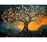 Abstrait Puzzle 5000 Pieces Adultes Arbre Puzzles Classiques Panorama Bois Difficile Impossible Geant Jigsaw Jeu éducatif Défi Jouet pour Enfants et Adulte dès 14 Ans Cadeau Homme Femme Boxed P-951