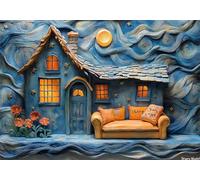 Abstrait Puzzle 5000 Pieces Adultes Dessin animé Puzzles Classiques Panorama Bois Difficile Impossible Geant Jigsaw Jeu éducatif Défi Jouet pour Enfants et Adulte dès 14 Ans Cadeau Homme Femme P-955