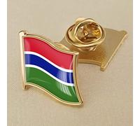 Abstrait Rayé Beau Drapeau Gambie Pin'S Badges,National Waving National Lapel Émail Badges Pins,Diy Broche Souvenir Cadeau Pour Hommes Femmes Sac À Dos Chemise Bijoux Accessoires,Secteur 19X18Mm,Im