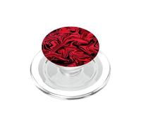 Abstrait Rouge et Noir, Punk Rock PopSockets PopGrip pour MagSafe