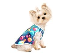 Abstrait Science Chimie Illustration 3D Impression Chien Chemise Été Pet T-Shirts Extensible Chats Chiens Tee Shirt Sans Manches Débardeur Chien Gilet