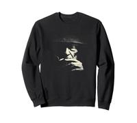 Abstrait Smoking Figure Minimaliste Fumée Humeur Sweatshirt
